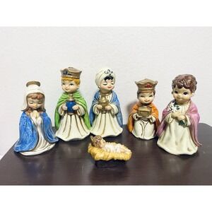 Vintage JOSEF ORIGINAL Nativity Set BABY JESUS 1960's Chalk-ware